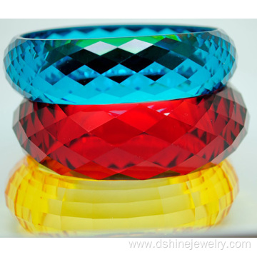 Plastic Colorful Craft Bangles Clear Engraved Bangles